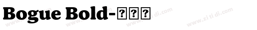 Bogue Bold字体转换